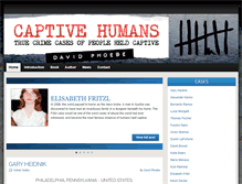 Tablet Screenshot of captivehumans.com